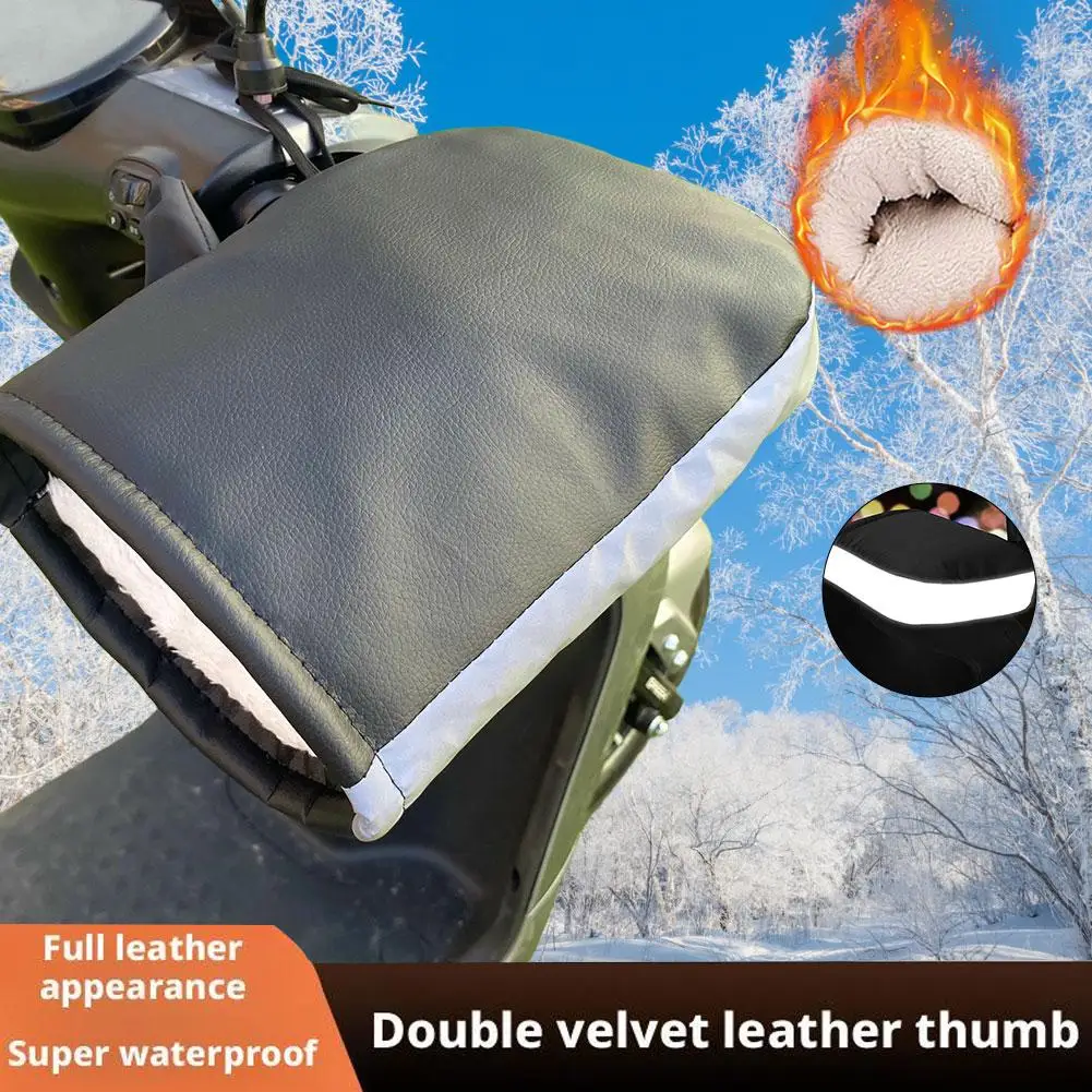 Motorcycle Handlebar Muffs Winter Equipment Mitts Warmer Gloves Waterproof Cover Covers Warmers Bicycle Hand Handle Handmuf X8L7