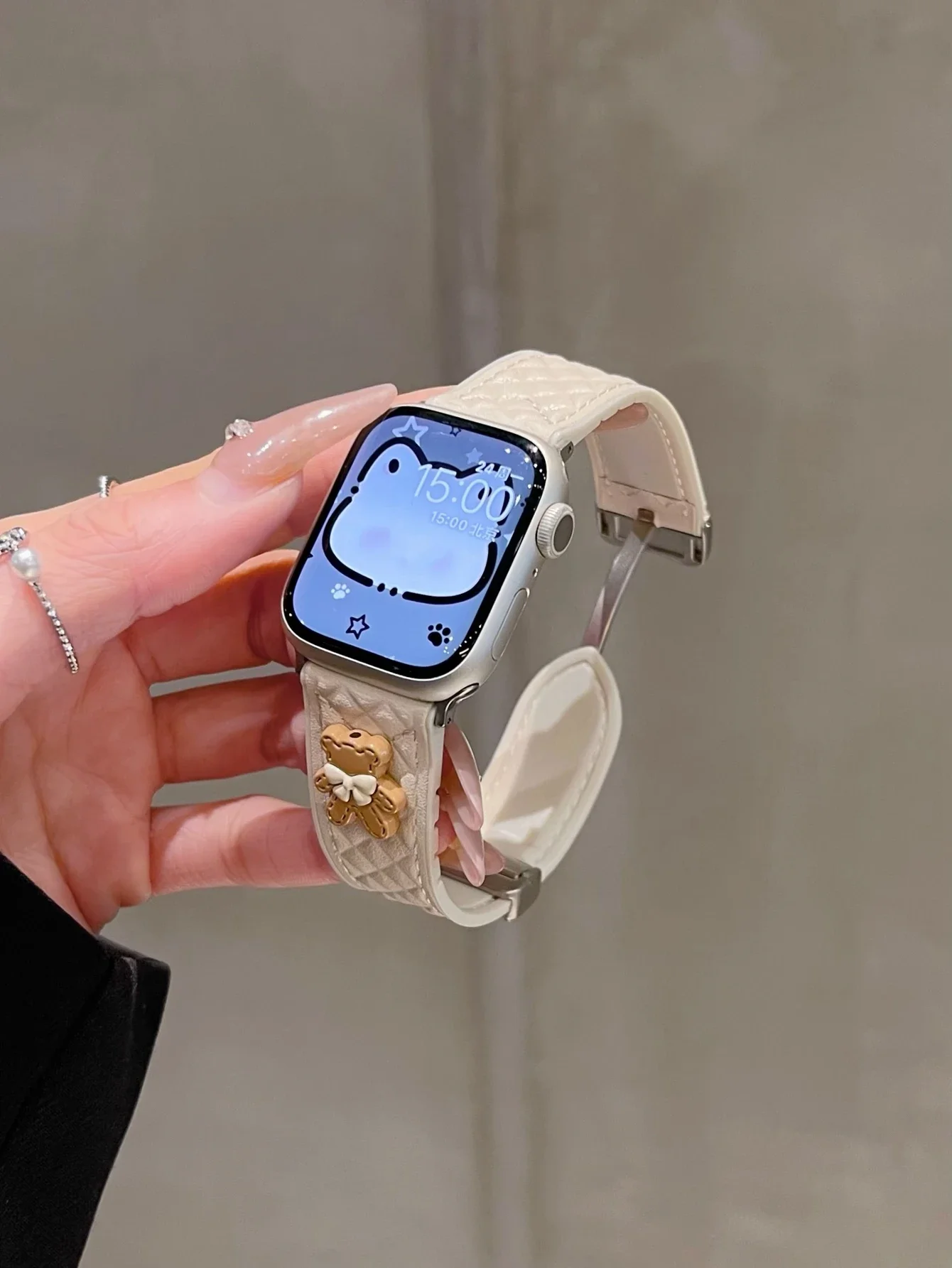 Nice Magnetic band women Series Ultra 10/9/8/7/6 Leather loop For Apple Watch 38mm 40mm 41mm 42mm 44mm 45mm 46mm Strap