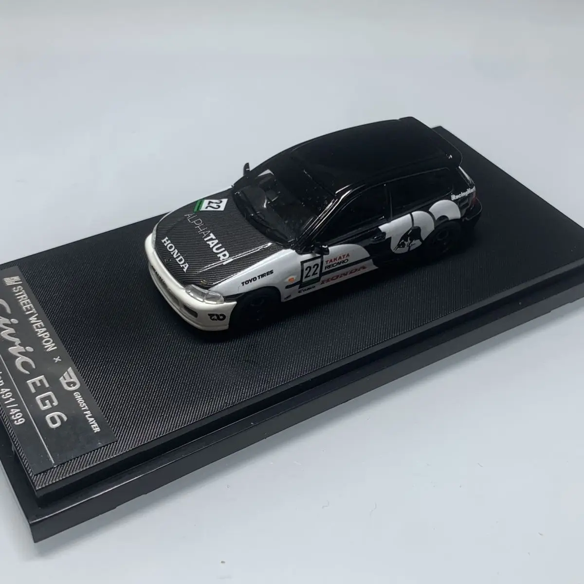 

Diecast SW 1:64 Scale Honda Civic EG6 Alloy Car Model Collectible Toy Gift Souvenir Display Ornament
