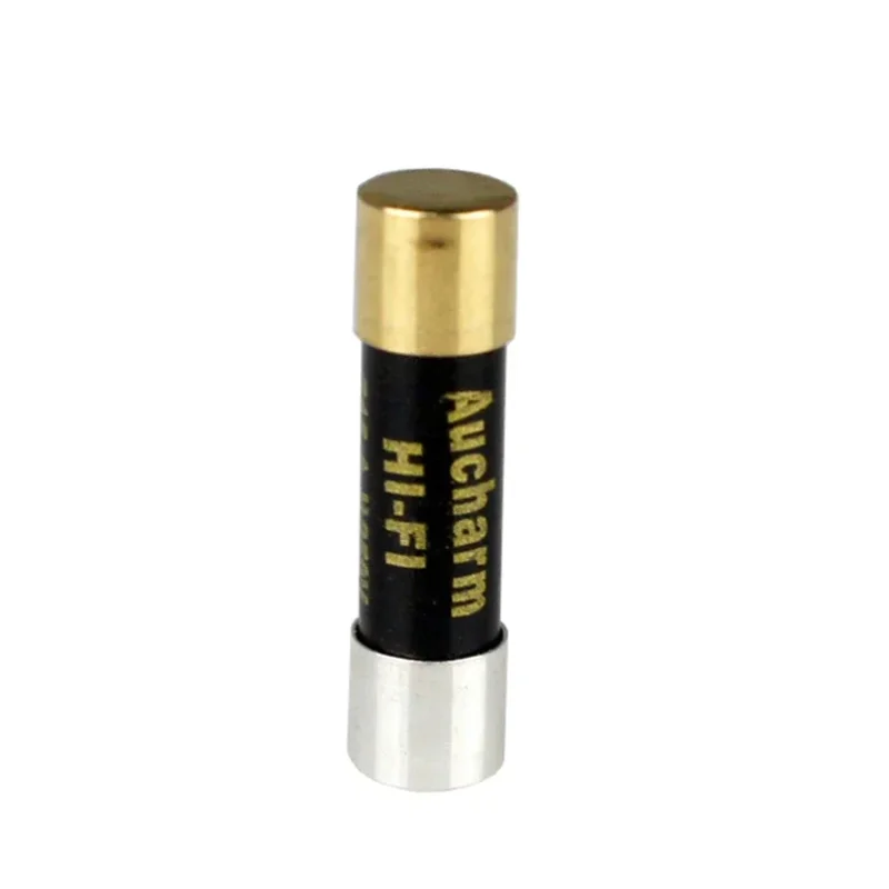 LUSYA F08 Black 5X20mm HIFI Fever Single Crystal Silver Nano Fuse For CD DAC Amplifier Socket Gold-plated Speaker