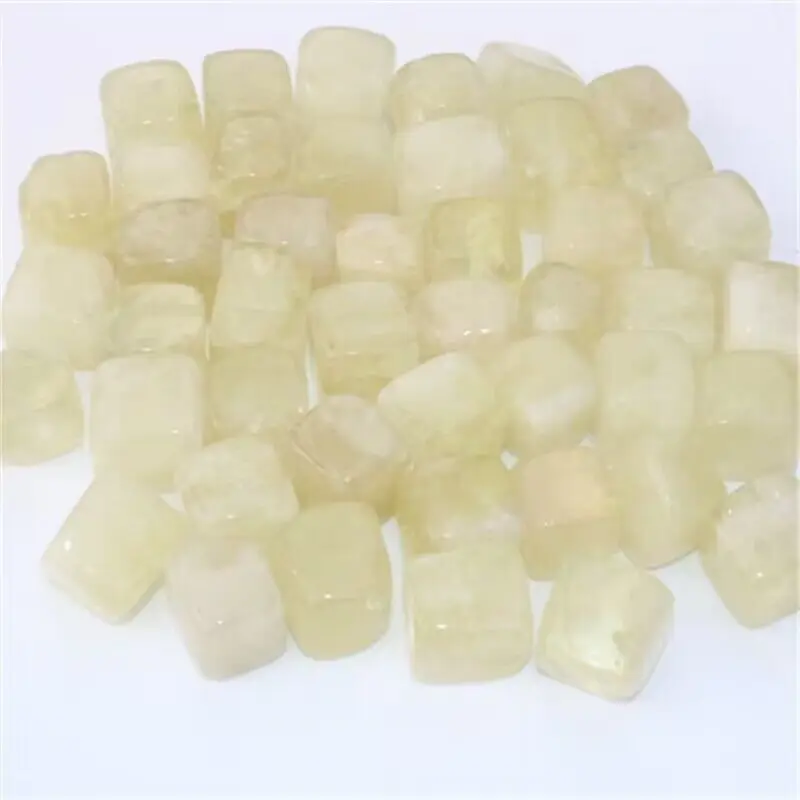 100g Natural Various Crystal Square Shaped Cube Rolling Stone Treatment Energy Gem Mineral Specimen Home Decoration Gift