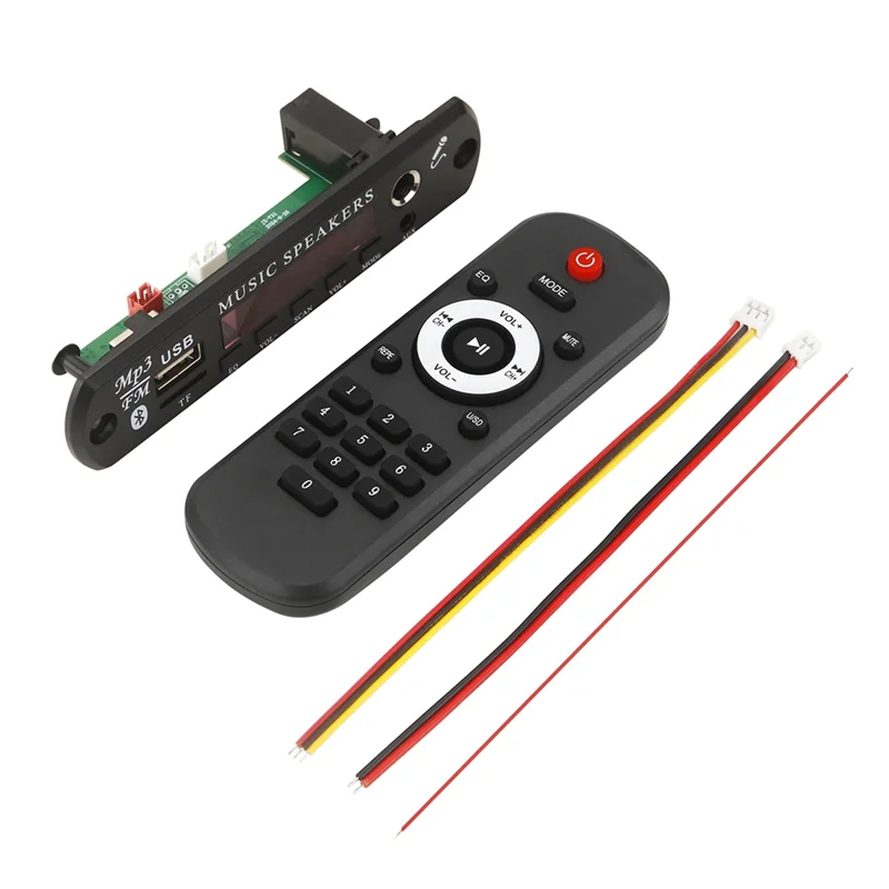 B92B-12V MP3 Decoder Board Bluetooth 5.0 Wireless Car Audio Microphone MP3 Bluetooth Amplifier Board With Remote Control