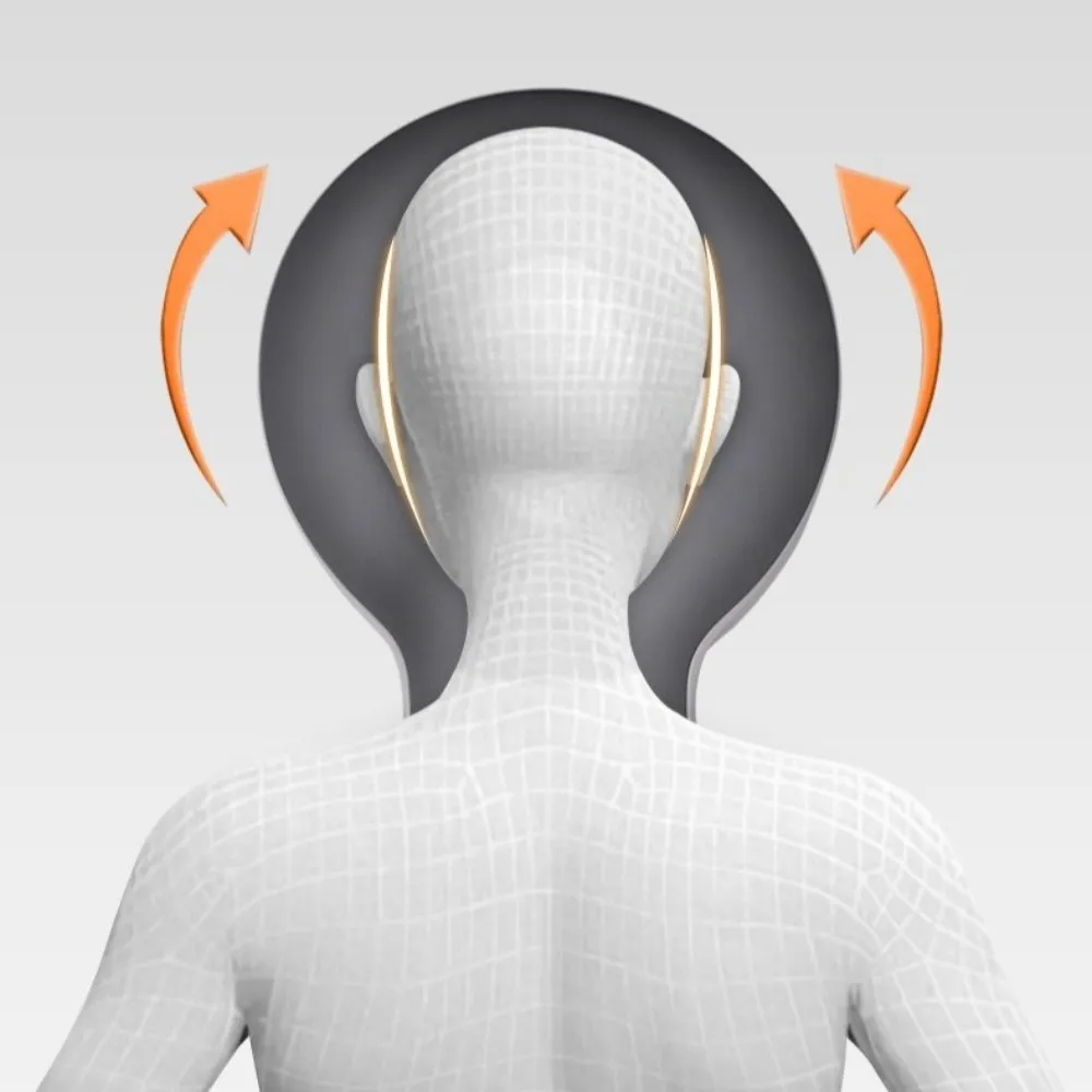 Breathable Memory Foam Pillow Ergonomic Shape Supportive Structure Head Rest Support Pillow Comfortable Support Soft