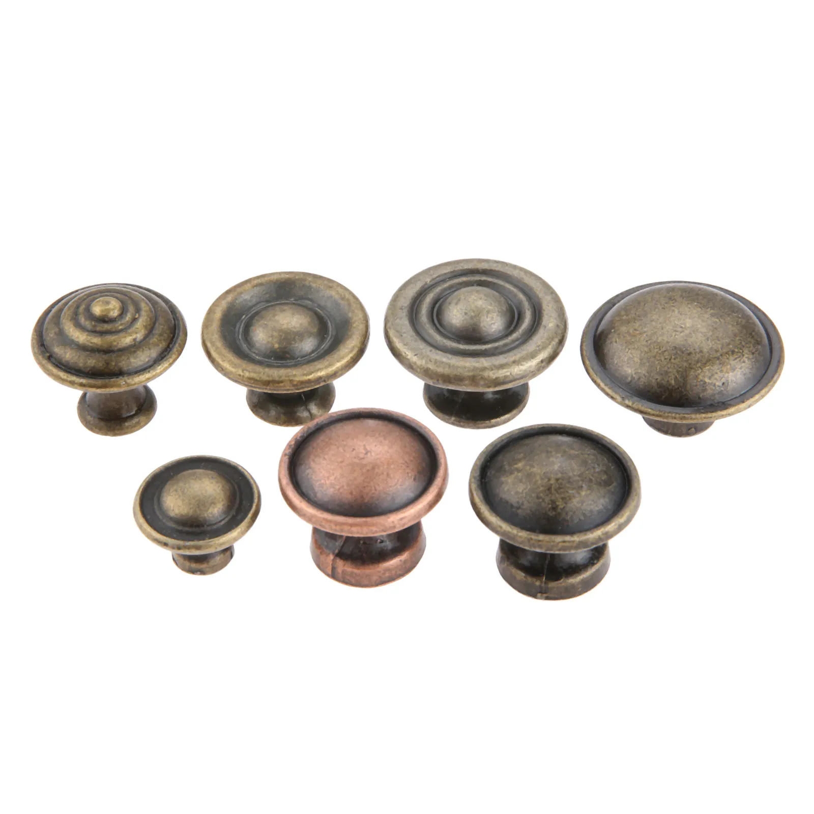 Antique Bronze Furniture Cupboard Cabinet Door Knobs and Handles Vintage Jewelry Box Wardrobe Dresser Drawer Knob Pulls & Screw
