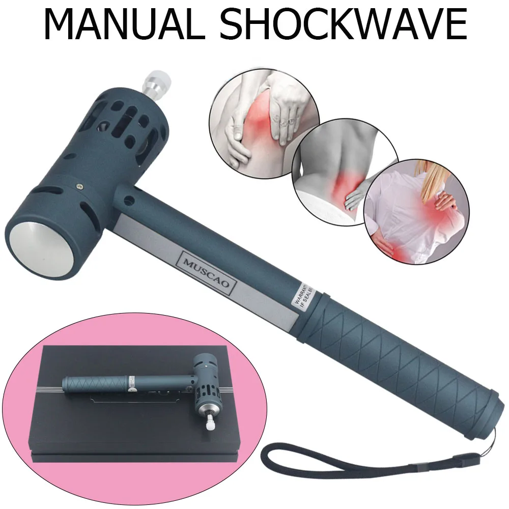 Manual Shockwave Massage Devices Pain Relief Body Relaxation Massager Portable Shock Wave Therapy Machine 2025 Newest