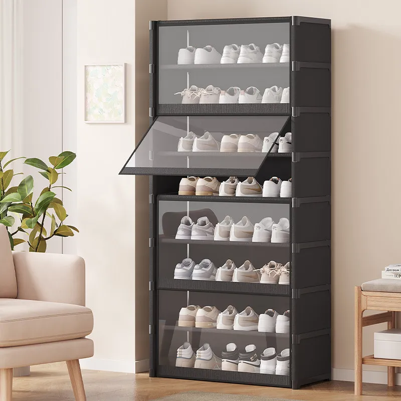 Living Room Shoe Storage Dustproof Organizer Shoe Rack Hotel Space-saving Entrance Luxury Storage Shelves System Home Furniture