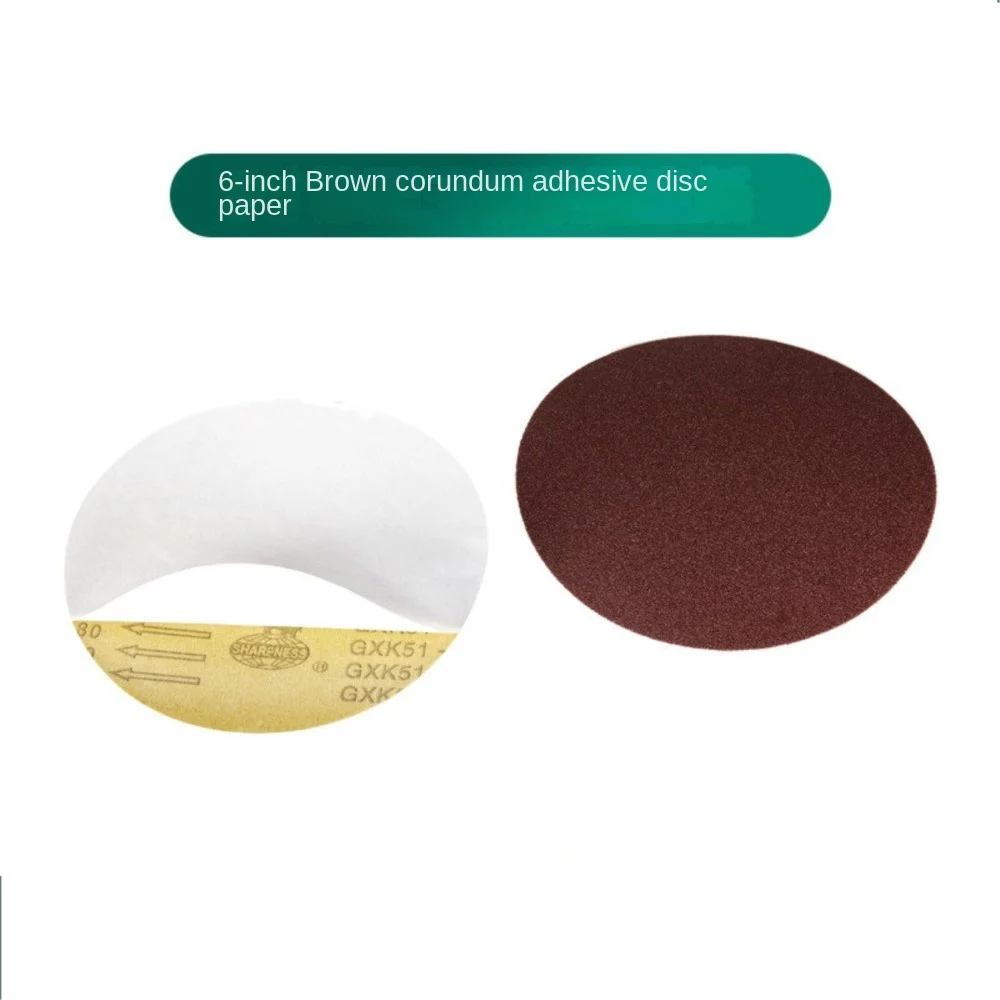 6 Inch Flocking Disc Sandpaper Backing Adhesive Sandpaper 4X6 Sandbelt Machine Dedicated