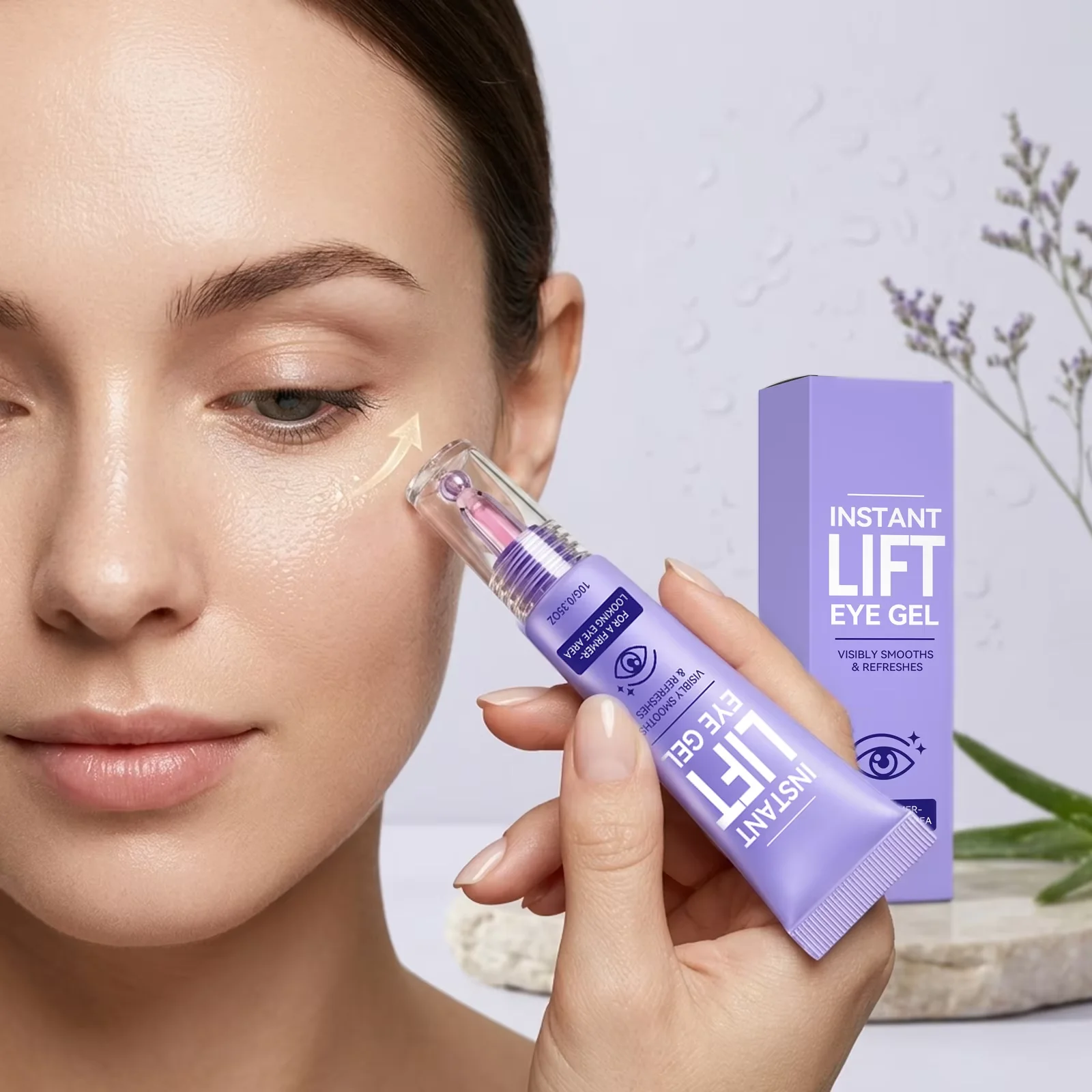 Instant Lift Eye Gel Eye Tightener Cream For Under Eye Bags Puffiness Hydrating Brightening Anti Wrinkle Firming Eye Care Cream