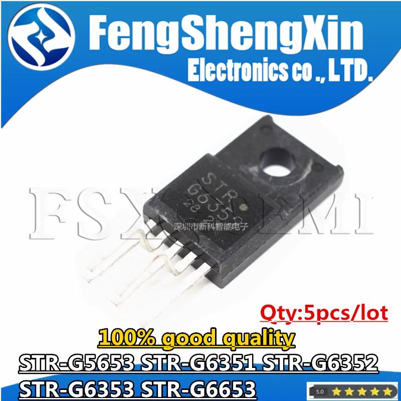 5pcs G6352 TO-220F STRG6352 STR-G6352 STR-G5653 STR-G6653 STR-G6351 STR-G6353 STRG5653 STRG6653 STRG6351 STRG6353 G6653 G6353