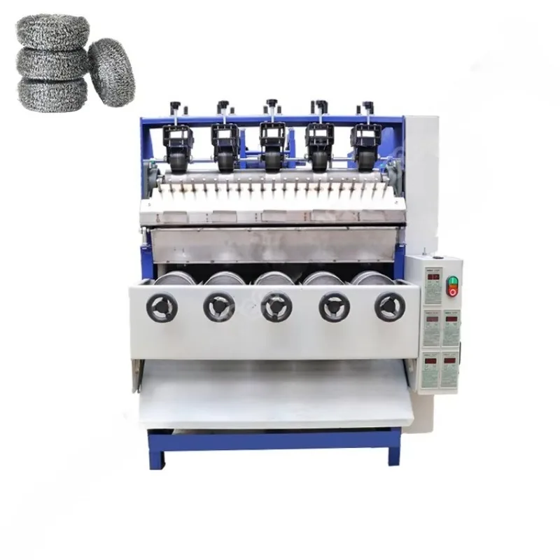 Customized Steel Wire Scourer Making Scouring Pad Mesh Scrubber Knitting Machine