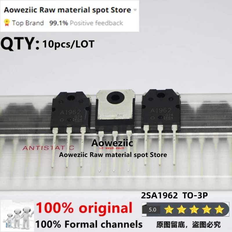 Aoweziic  2017+ 100% New Imported Original  A1962  C5242 2SA1962  2SC5242 2SA1962-O 2SC5242-O TO-3P  Audio Power Amplifier