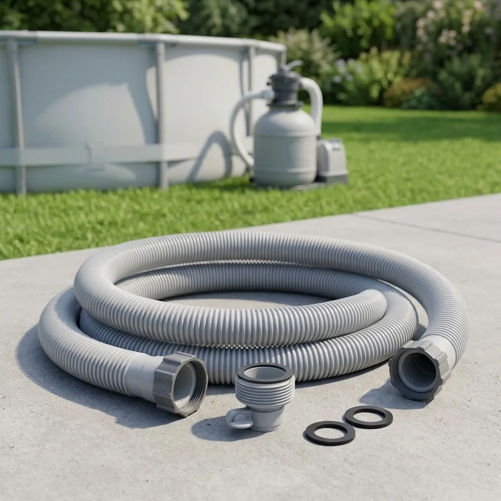 1.5m*40mm Pool Pump Hose Pool Pump Hose Replacement Pool Pump Hose Above Ground Pool Hose Enhanced Water Flow Weather Resistant