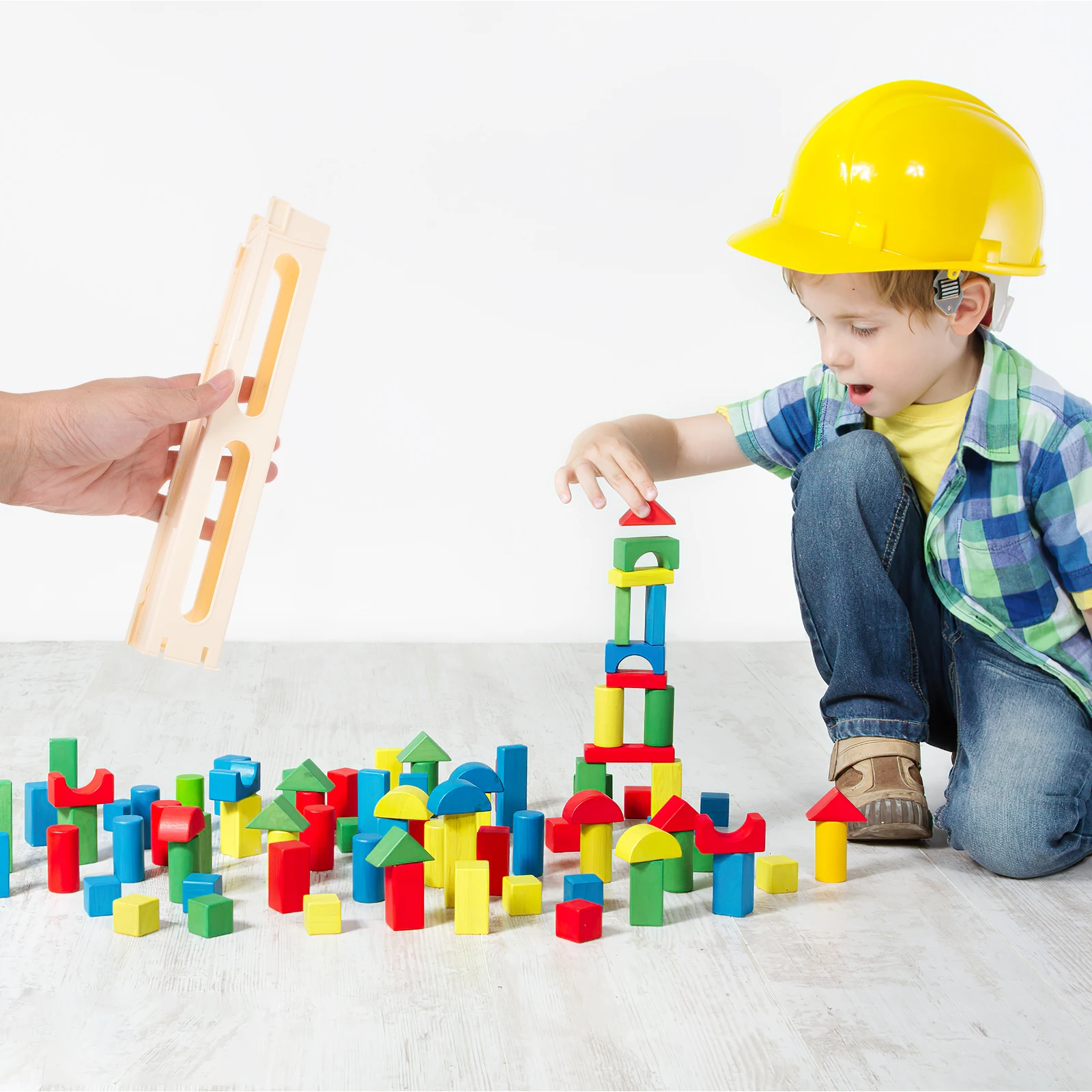 Plastic Domino Train Accessories Kids Toys Bright Color Safe Material Early Education Intellectual Development Smooth Surface No