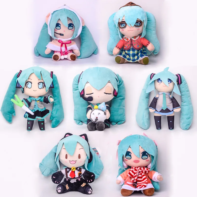 

Hatsune Miku Doll Anime Plush Hatsune Miku Doll Cute Child Toy Cartoon Pillow Standing Posture Kawaii Get Onions Miku Doll Gift