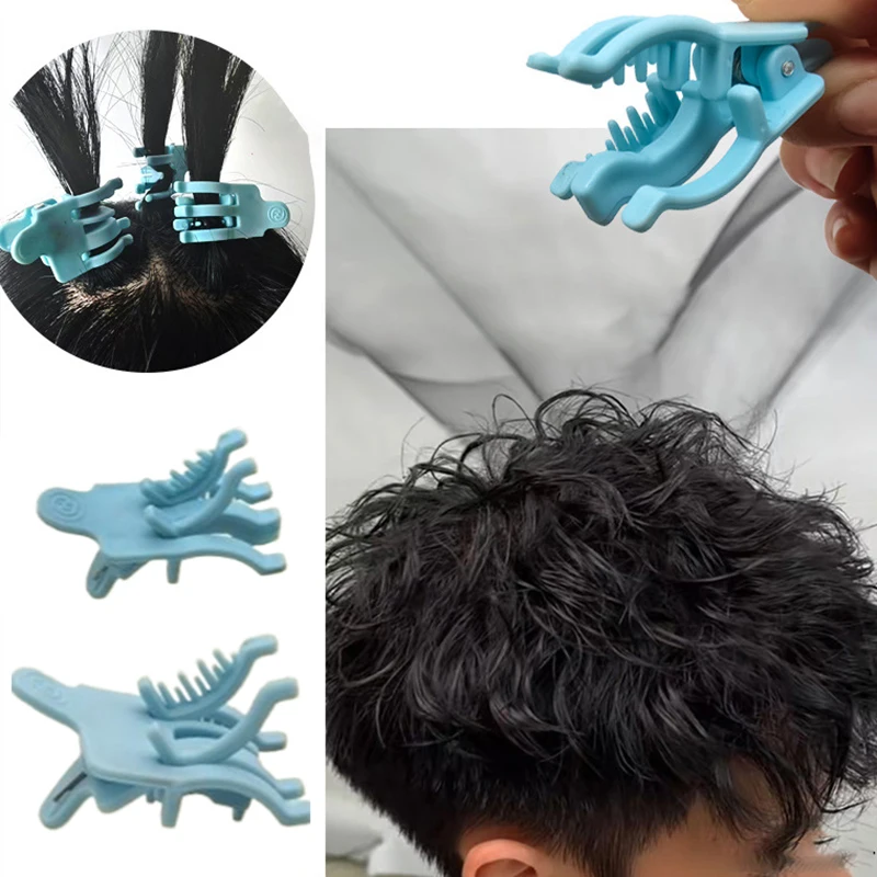 

10Pcs S/L Reusable Perm Hair Clip Man Hair Curl Styling Clamps Barbershop Hook Loop Hair Rollers Short Hair Perm Tools