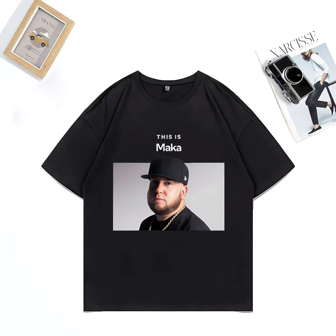 

Rapper This Is Maka TShirts Men Women's Clothing Fashion Vintage T-shirts Casual Cotton Oversized Short Sleeve TShirt Streetwear