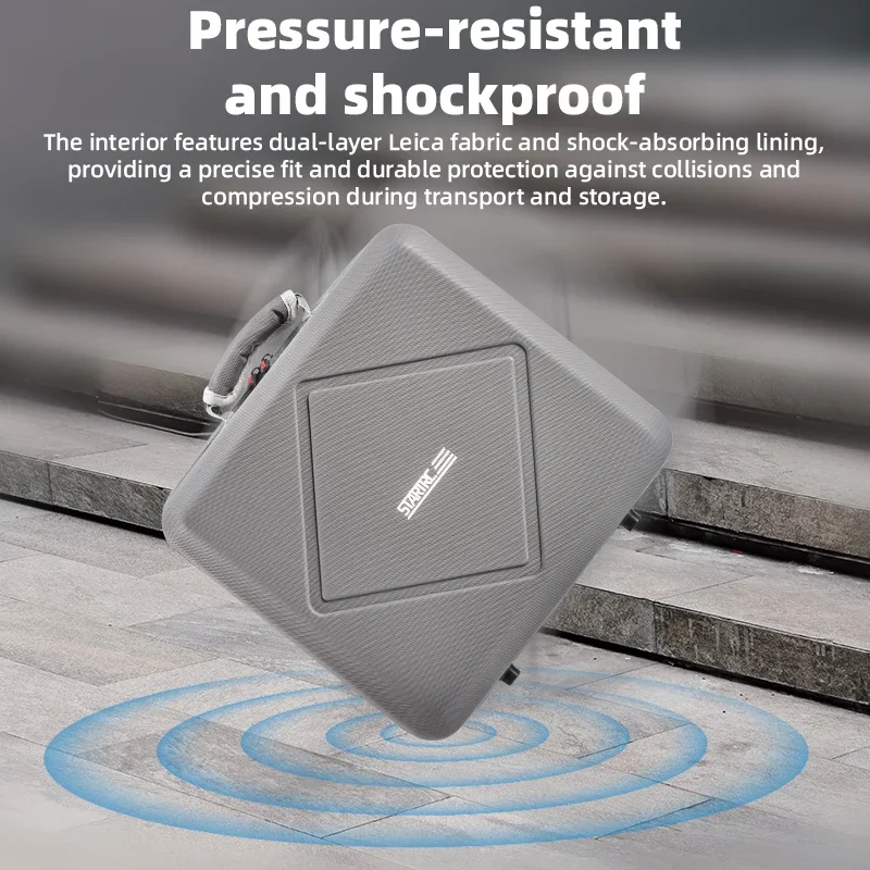 STARTRC ل DJI Avata 2/Air 3/3S/Mini 4 Pro اكسسوارات المزدوج الطائرة بدون طيار حقيبة للتخزين PU حمل حقيبة كتف محمولة حقيبة يد