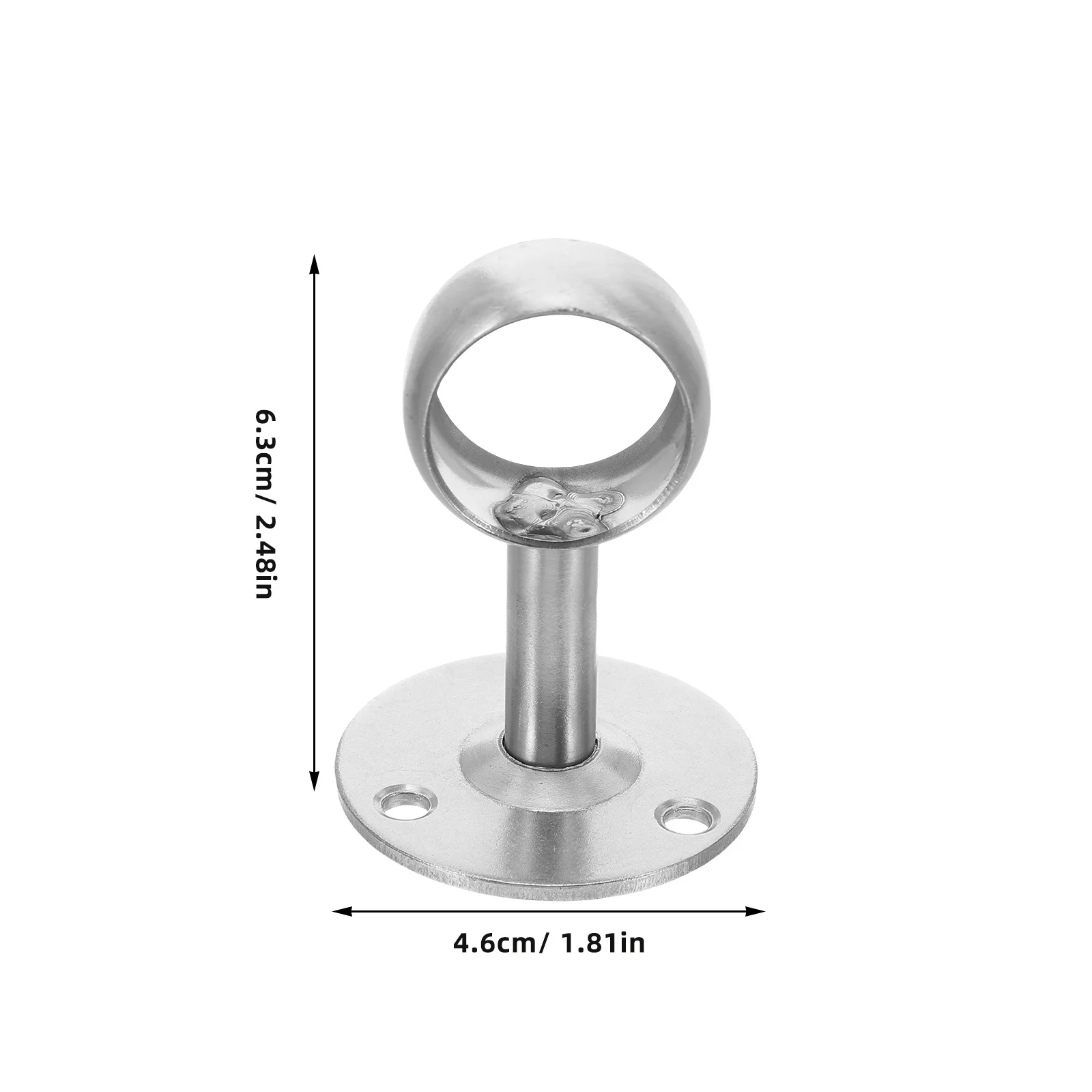 4 قطعة عالية الجودة خزنة من الفولاذ المقاوم للصدأ قضيب دعم تصميم المهنية الملابس قضيب المقبس ملحقات الحمام