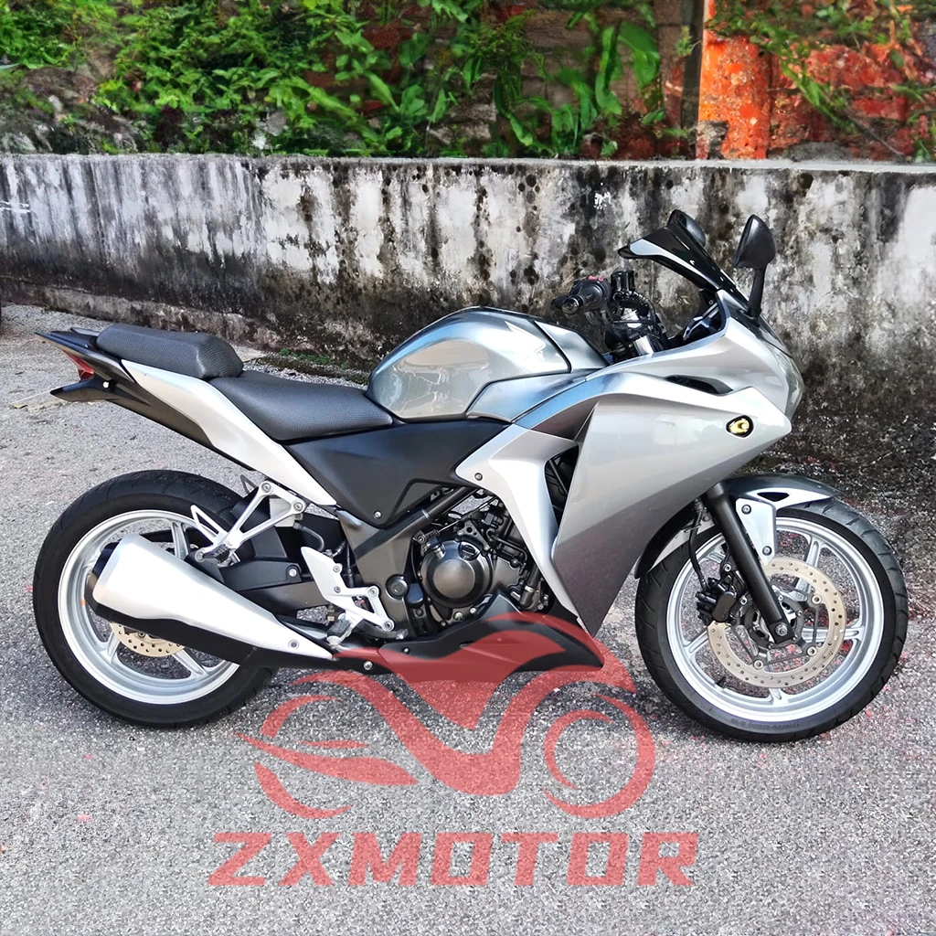 CBR250RR 11 12 13 14 Silver Fairing Kit for Honda CBR 250RR 2011 2012 2013 2014 Motorcycle New Fairings Fit MON