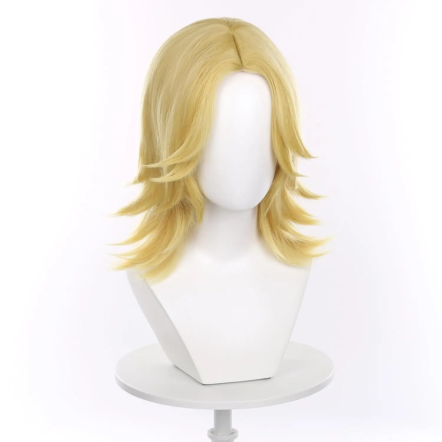 Picture 4: JOJO's Bizarre Adventure: Steel Ball Run Johnny Joestar Cosplay Synthetic Wig with Top of the Head Rose Net Headband