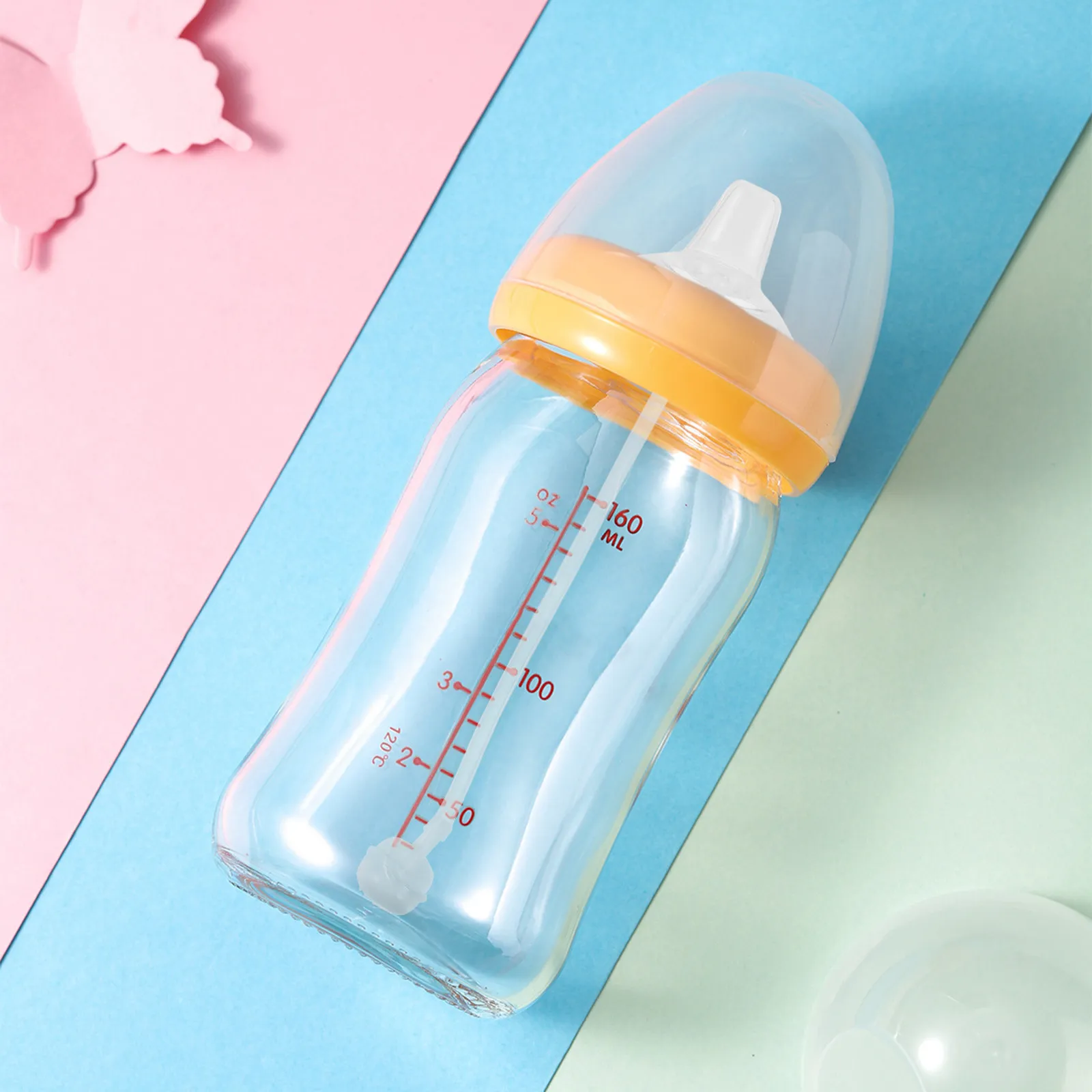 Silicone Baby Pacifiers 3pcs – Soft, Transparent, BPA-Free for Newborns and Infants