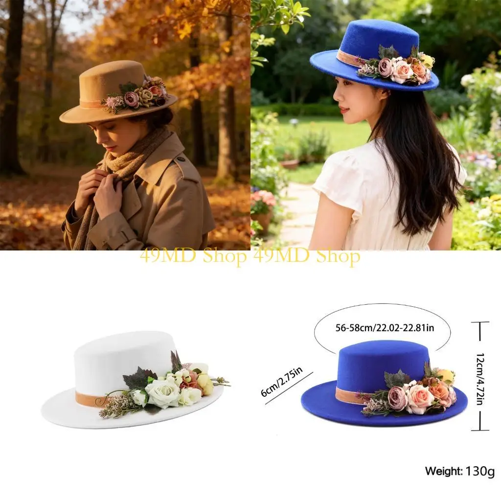 49md-perfect-gift-floral-hat-for-women-for-birthdays-holidays-and-parties-for-various-occasion-practical-polyester-hat