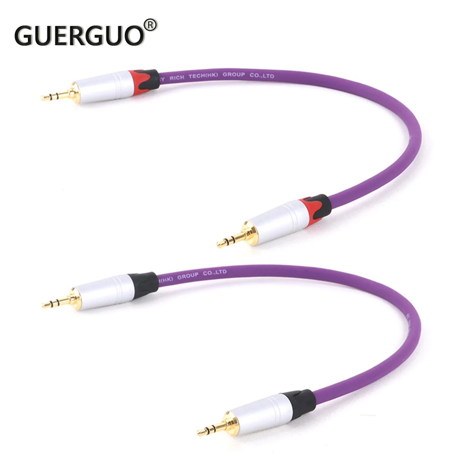 Professional Colorful Dual 3.5mm 1/8inch Stereo TRS Male Jack to Straight Patch Cable For Guitar Microphones Etc 0.3M-15M