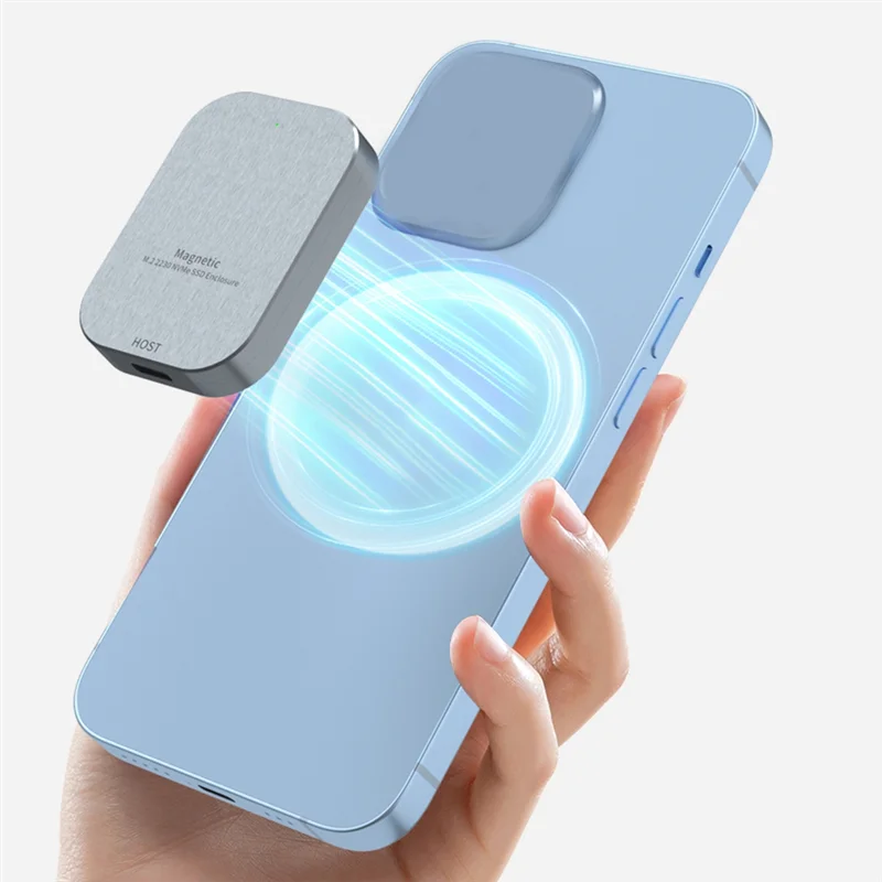 JABS-磁気 M.2 Nvme 2230 SSD ケース Type-C 外部エンクロージャ外部エンクロージャハードドライブディスクボックス携帯電話用