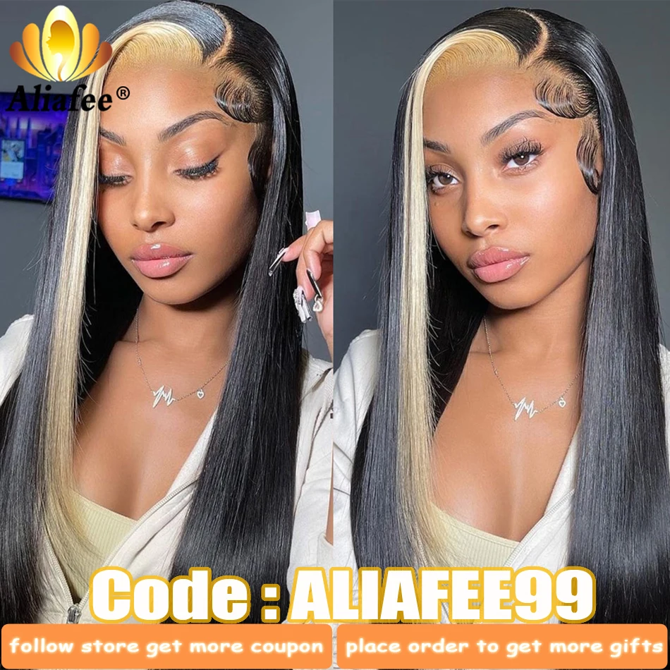 

HD 13x4 Lace Frontal Human Hair Wigs Natural Color 613 Colored Straight Hair 5x5 Lace Closure Wig PrePlucked For Black Women