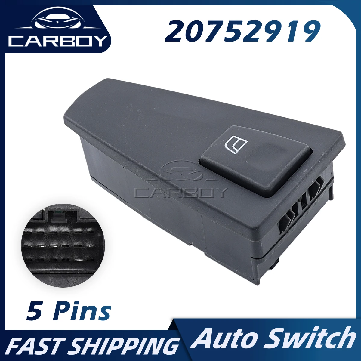 

20752919 20568858 20953593 Truck Electric Power Window Control Switch For Volvo Truck FH12 FM VNL Front Right Passenger Side