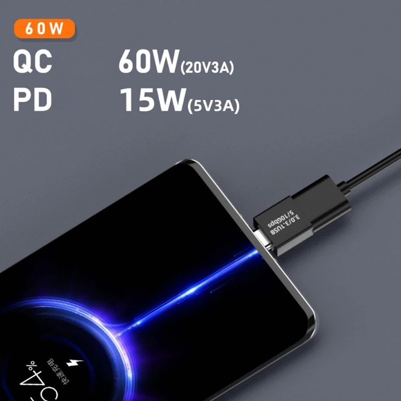 Переходник USB C OTG с углом поворота 90/180 градусов, Переходник USB C Type C «папа» на USB «папа», U-образная проекция 3,0, разъем для компьютера, телефона