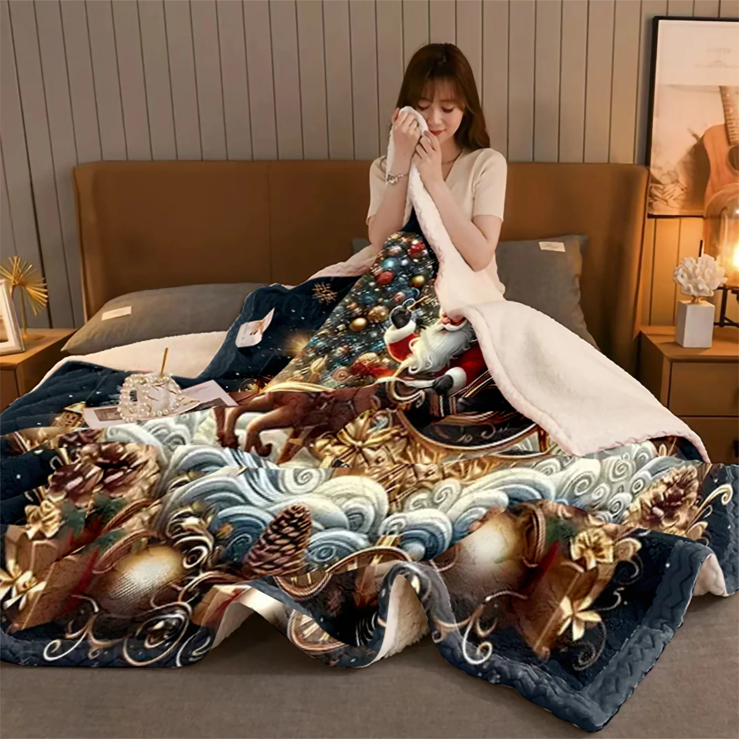بطانية دافئة لعيد الميلاد، ديك - مراجعة Home Xmas Decor Ideas وسعره