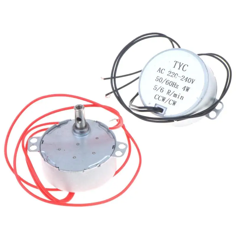 TYC-50 AC 12V Stable Synchronous Motor 5-6R/min High Torque Compact Size Motor for Microwave Turntable & Rotating Display