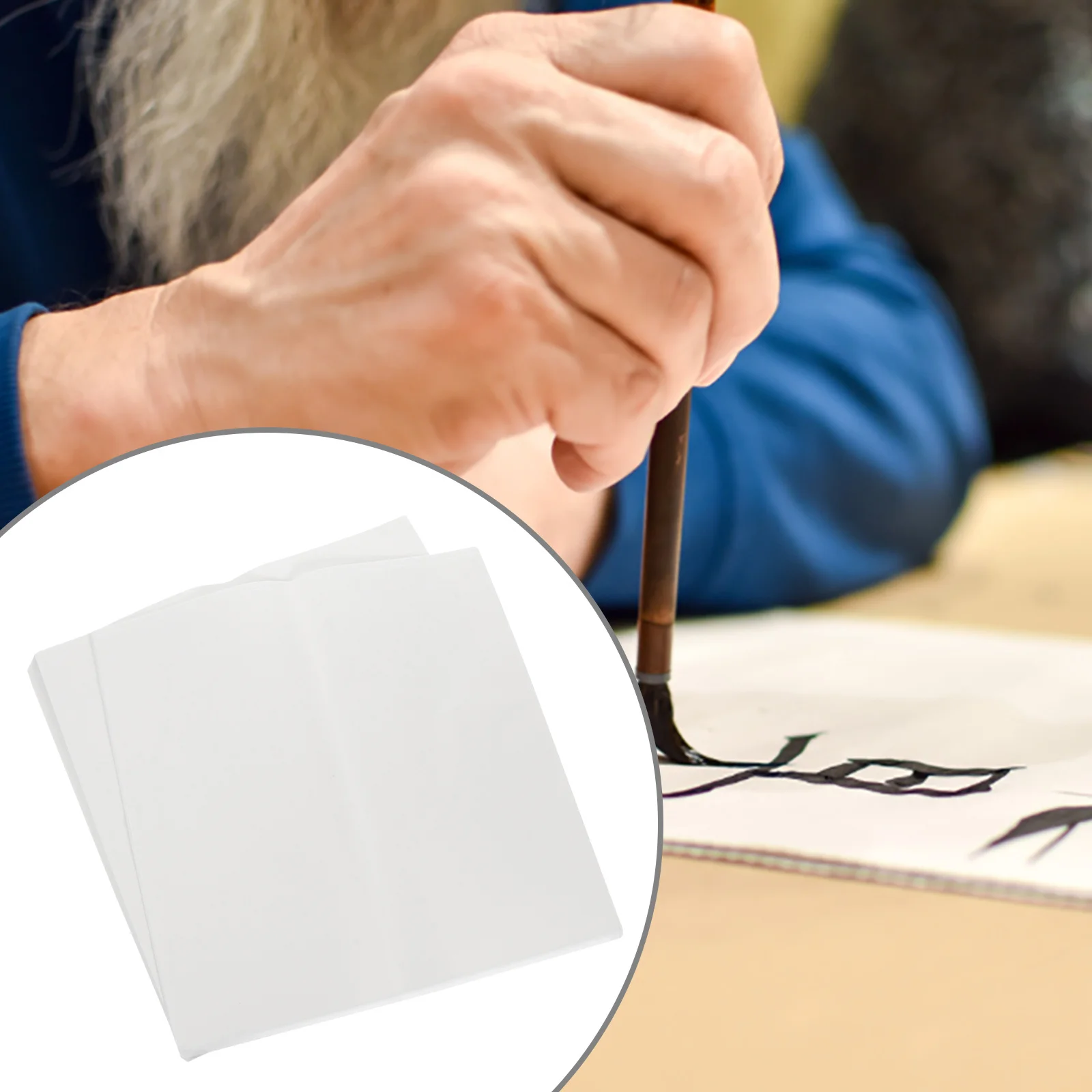 

100Pcs Calligraphy Paper Xuan Sheets Chinese Art DIY Writing Sumi Durable Breathable Calligraphy Painting Paper