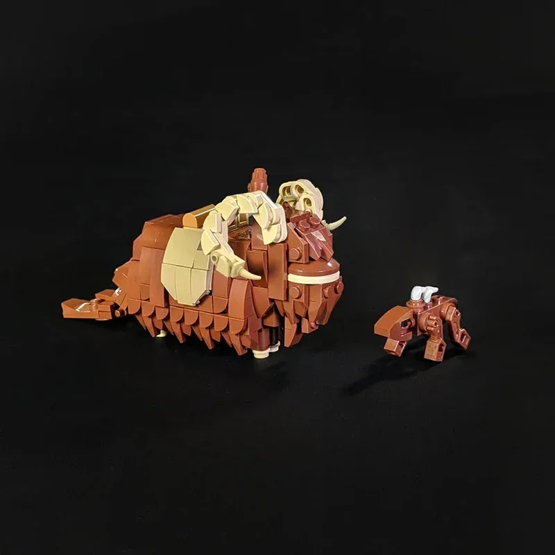 BuildMoc Space Wars Creature Rancor Building Blocks Set Cow Bantha Dewback Monster Animal Idea Toys For Children Birthday Gifts