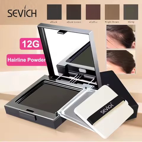 Sevich Hairline Powder 12G Hair Concealer Coverage Hair Natural Instant Cover Up Makeup Hair WaterProof Anti Hair loss Powder