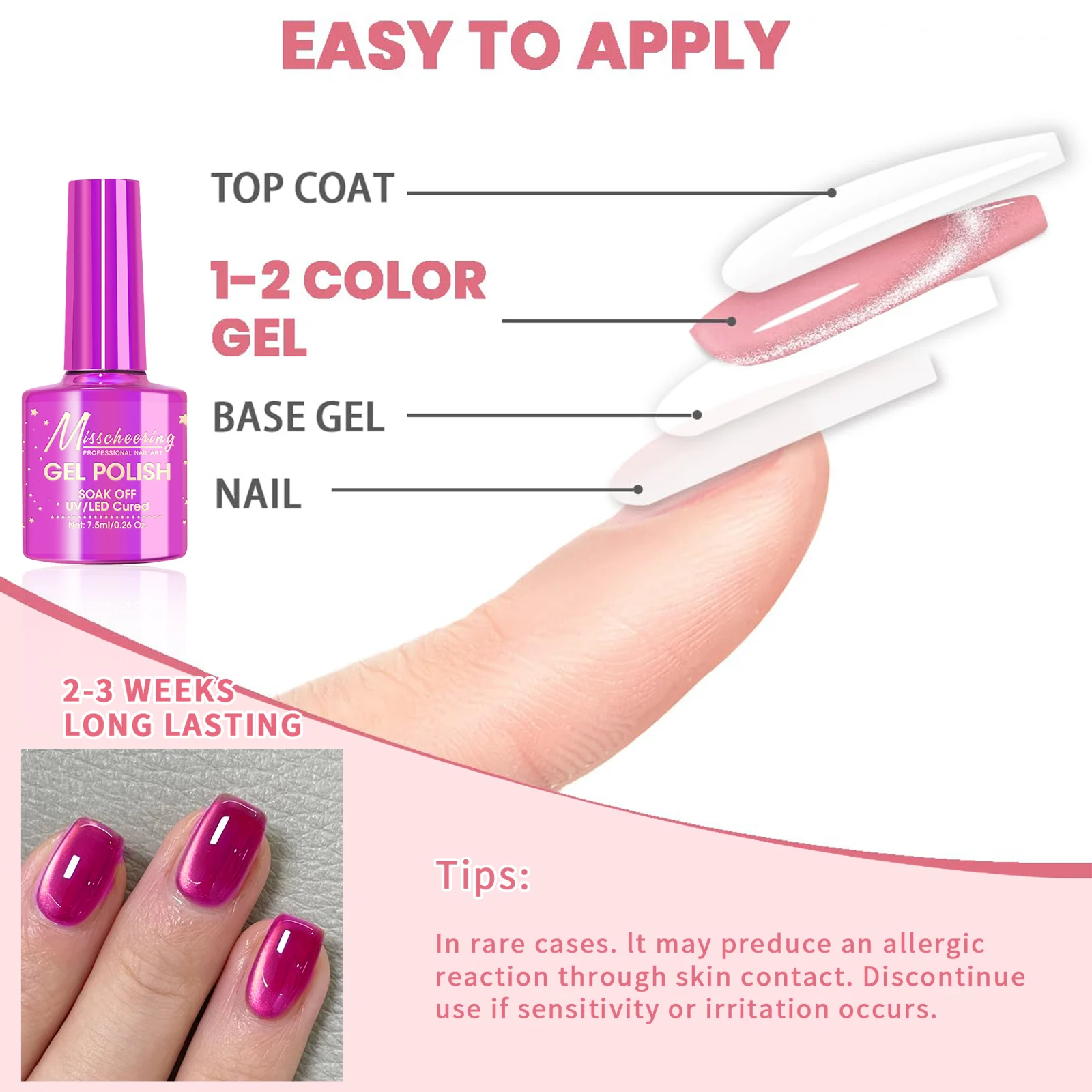 7.5ml cat eye magnetic gel nail polish jelly amber pink semi-permanent nail polish UV LED nail gel varnish polish nail supplies