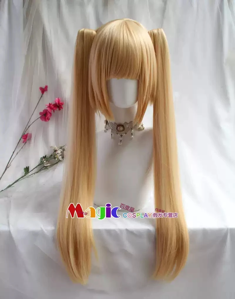 Game Azur Lane Dead or Alive 5 Ultimate Marie Rose Cosplay Wig 65CM Long Double Ponytail Marie Rose Women Cosplay Wig Christmas