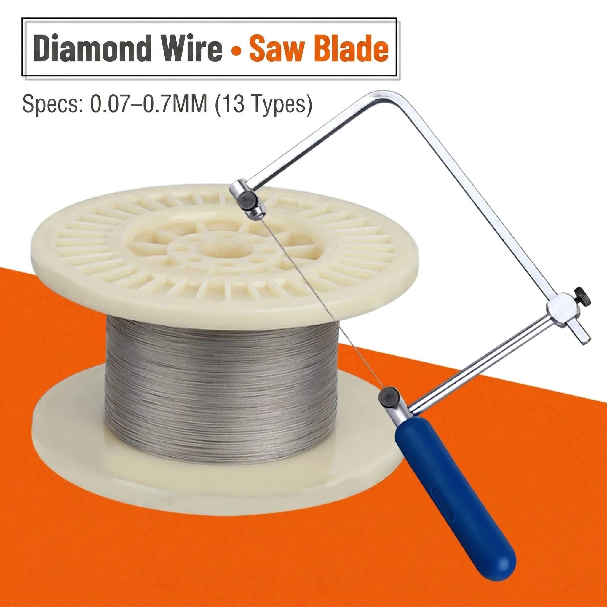 High-precision Diamond Cutting Wire - Hand Silver Cutting Wire, Durable Home Manual Cutting Tool, Suitable for Jade Diamond