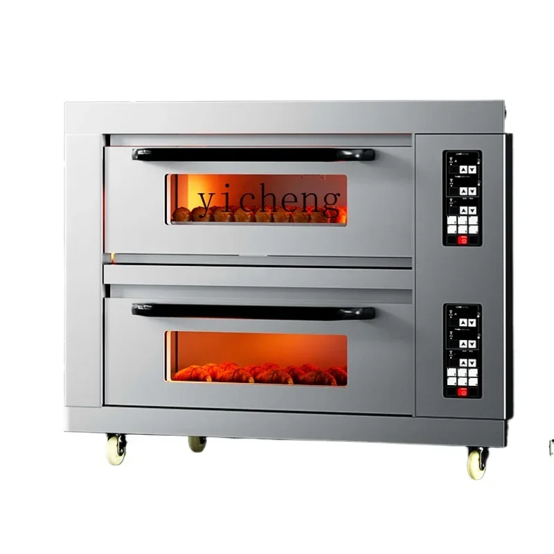 ZF Oven Commercial Large Capacity Double Layer Pizza Oven Cake Bakery Dedicated Large