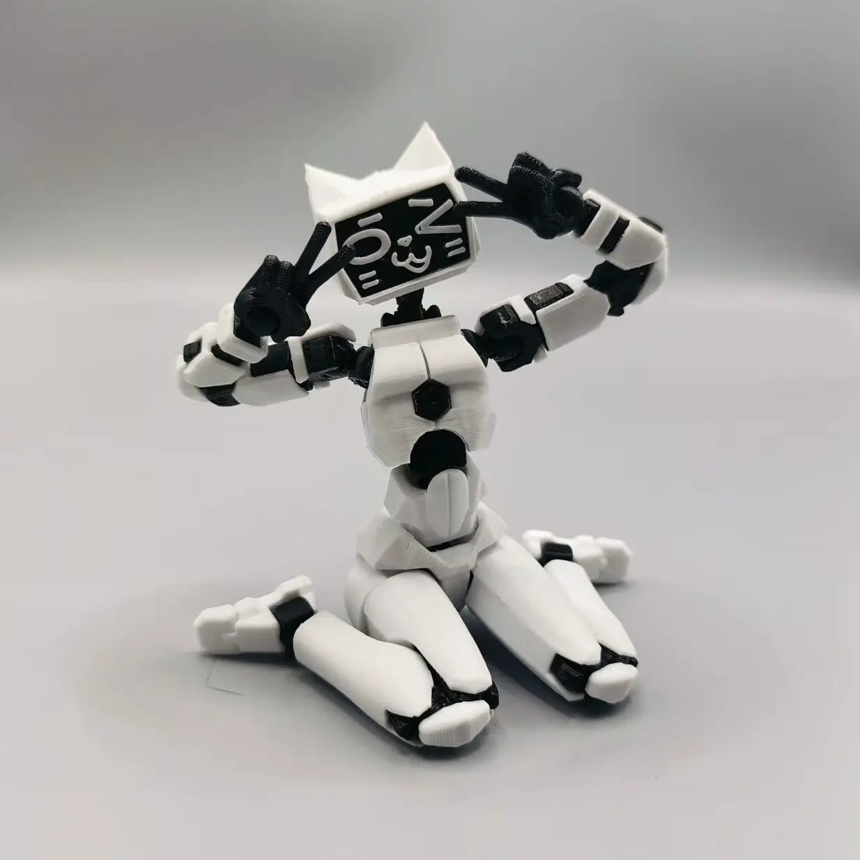 ดัมมี่13 ตุ๊กตาทีวีแมนพิมพ์สามมิติ หูแมว ฮาคิมิ - ฟิกเกอร์ขยับได้ พร้อมเล่น