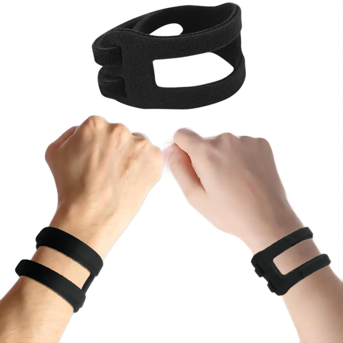 1 Pair Adjustable Pain Wrist Band Brace Thin Yoga Fitness Wrist Wrap for Protection TFCC Tear Sprain Soft Ulnar Fix Sport Guard