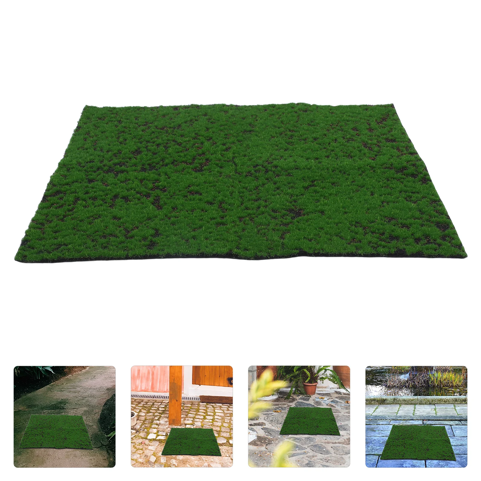 Artificial Turf Carpet Moss Bonsai Simulated Lawn Grass Rugs for Indoors Realistic