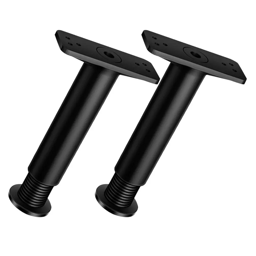 2Pcs Adjustable Bed Frame Legs Center Support Furniture Replacement Bed Feet Support Legs Strong Load Bearing Bedside Fixer