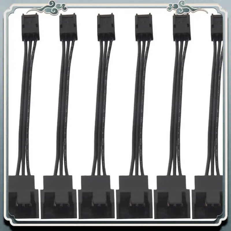 Premium 6Pcs 4Pin PWM To 3Pin Standard Fan Adapter Cable