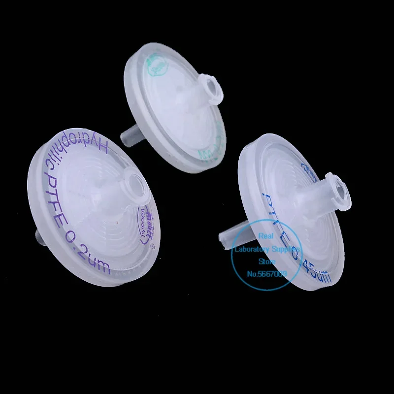 10pcs/lot Lab Plastic Syringe Filter with PTFE/Nylon Microporous Membrane Filter Joint for Chromatography (HPLC, IC)