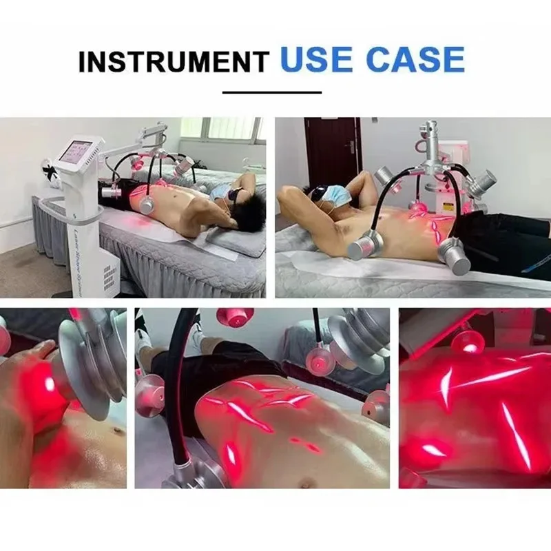 آلة التخسيس بالليزر 6D ذات التردد المزدوج 532NM/635NM الضوء الأحمر الأخضر سريع تخفيض الدهون تشكيل الجسم جهاز فقدان الوزن مع CE