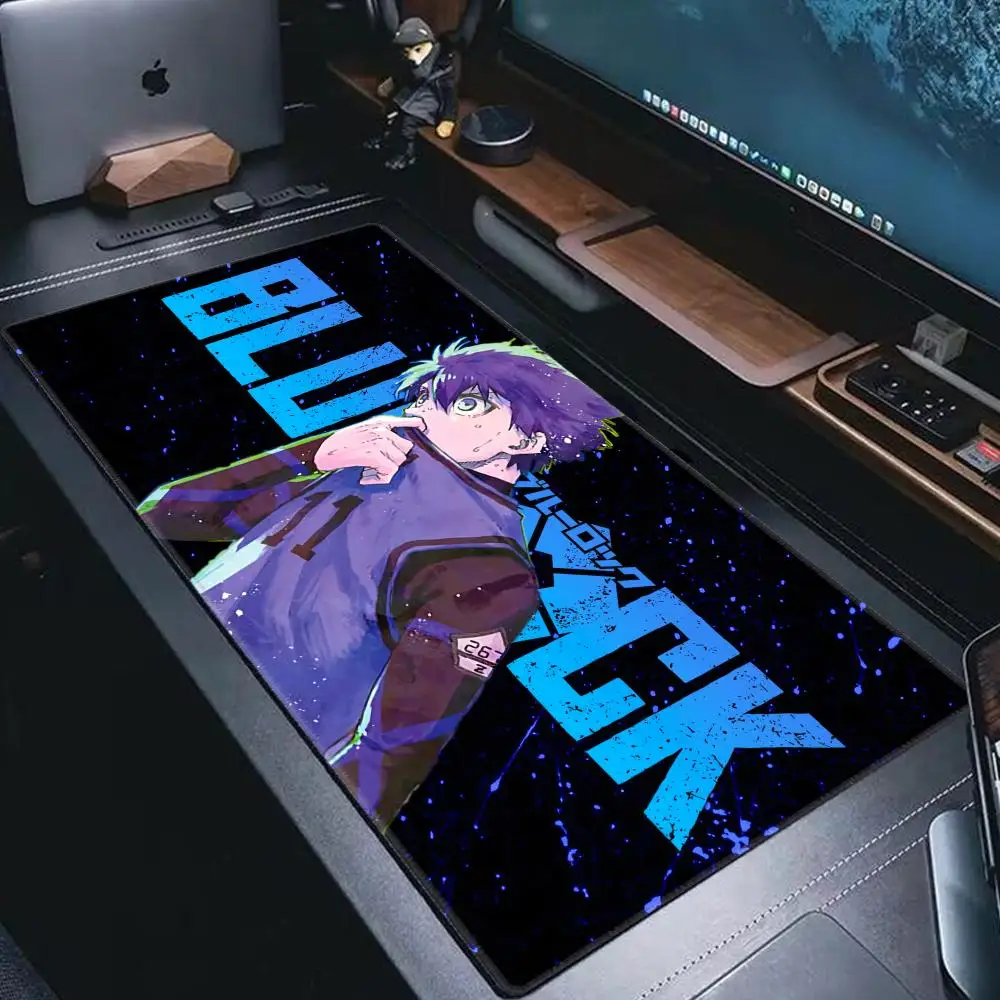 HD Printing Blue Lock Game Mouse Pad XXL Large Size Rubber Pad For PC Game Desktop Decoration Office Table Mat Desk Mat HYBXAXC