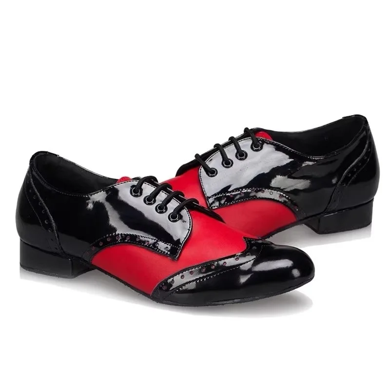 

Sneakers Gym Latin Dance Shoes Men Modern Ballroom Shoes Leather Adult Soft Bottom Square Dance Shoes Sports Men Dancing Shoes