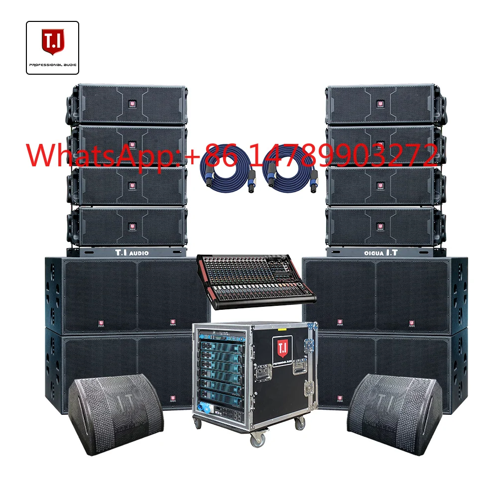 

Radio LA-210 Double 10 Inch 800W Neodymium Woofer Wood Shell Line Array Speaker